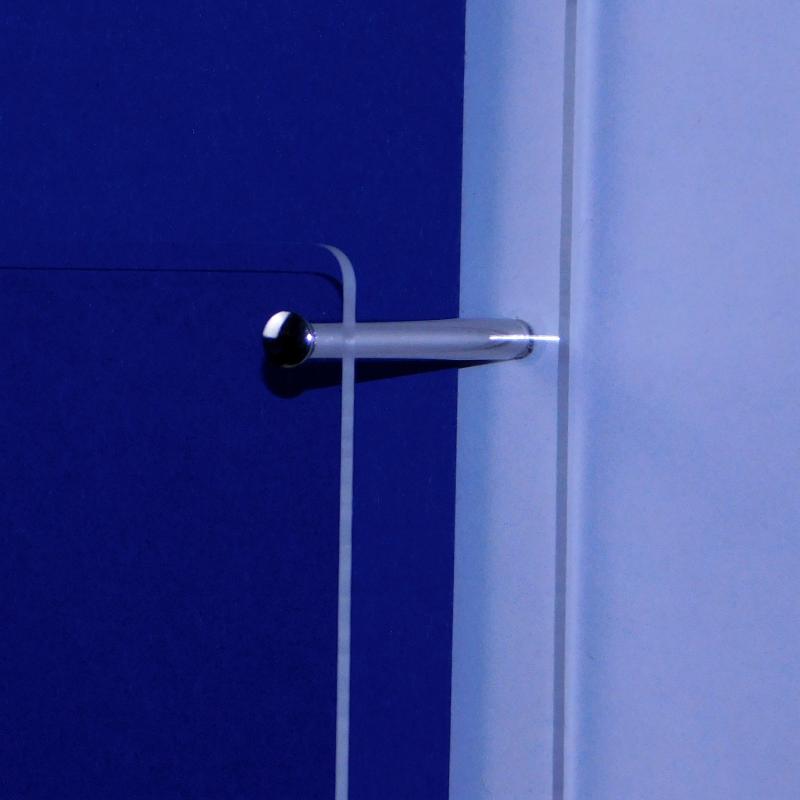 Wand-Prospekthalter DIN A5 Hochformat Fülltiefe 43mm